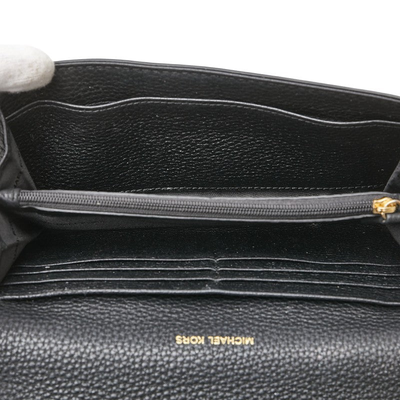 マイケルコース 長財布 ブラック レザー レディース Michael Kors 【中古】