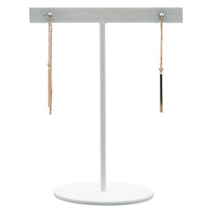 K18PG ピンクゴールド クォーツ ピアス レディース 【中古】