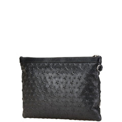 ジミーチュウ 星 スター モチーフ クラッチバッグ ブラック レザー メンズ JIMMY CHOO 【中古】