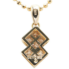K18YG イエローゴールド ダイヤ0.70ct ペンダントネックレス レディース 【中古】
