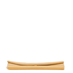プラダ アクセサリーポーチ ベージュ レザー レディース PRADA 【中古】