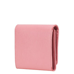 プラダ 三つ折り財布 ピンク レザー レディース PRADA 【中古】