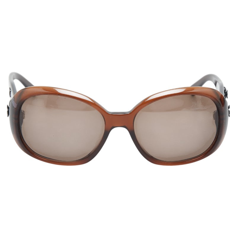 シャネル カメリア ココマーク サングラス 5113 ブラウン プラスチック レディース CHANEL 【中古】