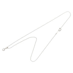 Pt900 プラチナ Pt850 プラチナ ダイヤ0.41ct プチ ネックレス レディース 【中古】