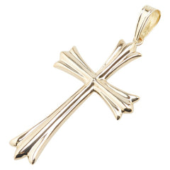 K18YG イエローゴールド クロス 十字架 モチーフ ペンダントトップ メンズ 【中古】