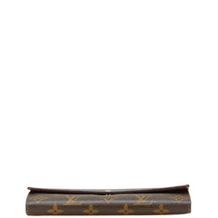 ルイ ヴィトン モノグラム ポルトフォイユ サラ 長財布 M61734 ブラウン PVC レザー レディース LOUIS VUITTON 【中古】