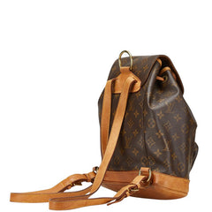ルイ ヴィトン モノグラム モンスリMM リュック バックパック M51136 ブラウン PVC レザー レディース LOUIS VUITTON 【中古】