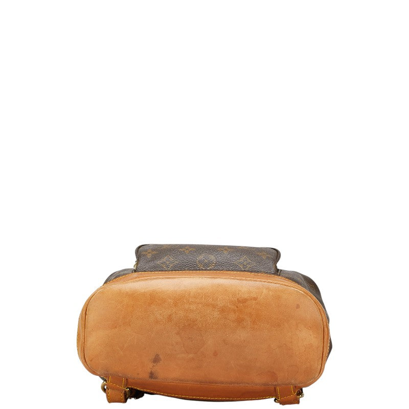 ルイ ヴィトン モノグラム モンスリMM リュック バックパック M51136 ブラウン PVC レザー レディース LOUIS VUITTON 【中古】