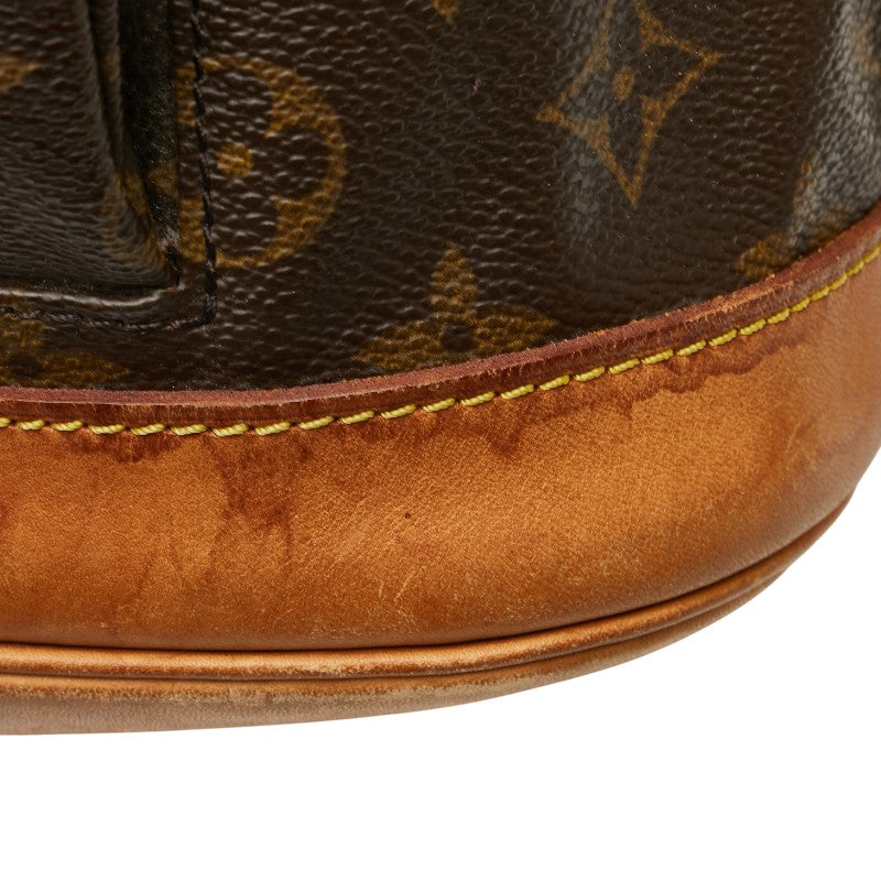 ルイ ヴィトン モノグラム モンスリMM リュック バックパック M51136 ブラウン PVC レザー レディース LOUIS VUITTON 【中古】