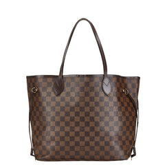 ルイ ヴィトン ダミエ ネヴァーフルMM ハンドバッグ トートバッグ N51105 ブラウン PVC レザー レディース LOUIS VUITTON 【中古】