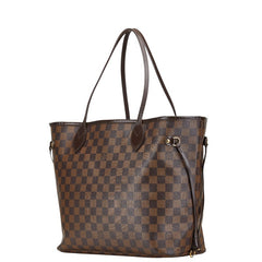 ルイ ヴィトン ダミエ ネヴァーフルMM ハンドバッグ トートバッグ N51105 ブラウン PVC レザー レディース LOUIS VUITTON 【中古】