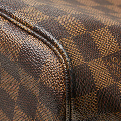 ルイ ヴィトン ダミエ ネヴァーフルMM ハンドバッグ トートバッグ N51105 ブラウン PVC レザー レディース LOUIS VUITTON 【中古】