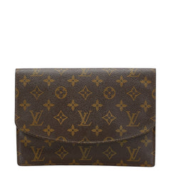 ルイ ヴィトン モノグラム ポシェットラバ 20 セカンドバッグ ポーチ M51935 ブラウン PVC レザー レディース LOUIS VUITTON 【中古】