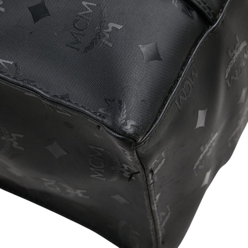 エム シー エム ヴィセトス モノグラム トートバッグ ワンショルダーバッグ ブラック PVC レディース MCM 【中古】