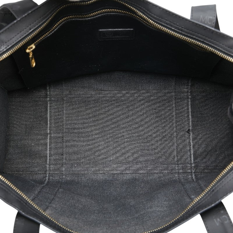 エム シー エム ヴィセトス モノグラム トートバッグ ワンショルダーバッグ ブラック PVC レディース MCM 【中古】