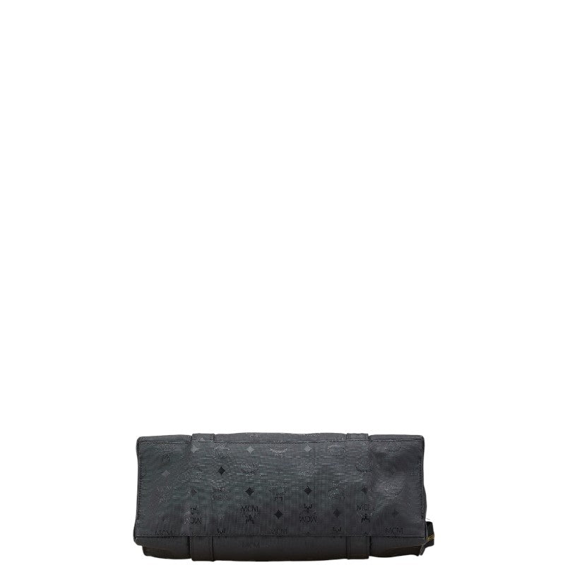 エム シー エム ヴィセトス モノグラム トートバッグ ワンショルダーバッグ ブラック PVC レディース MCM 【中古】