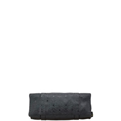 エム シー エム ヴィセトス モノグラム トートバッグ ワンショルダーバッグ ブラック PVC レディース MCM 【中古】
