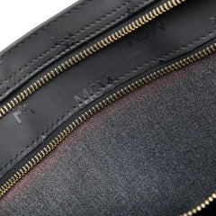 エム シー エム ヴィセトス モノグラム トートバッグ ワンショルダーバッグ ブラック PVC レディース MCM 【中古】