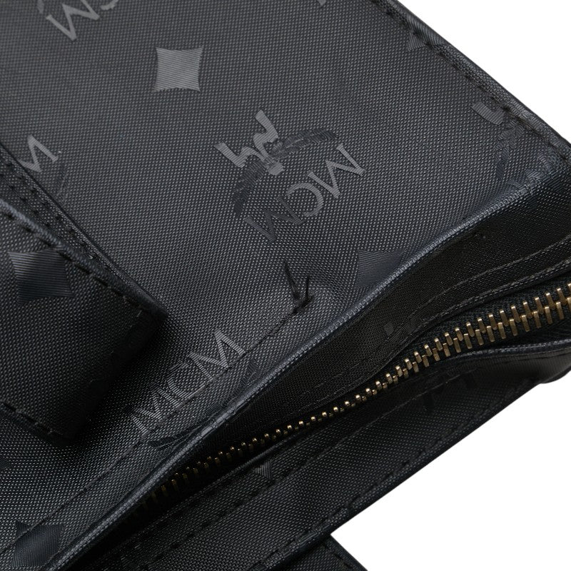 エム シー エム ヴィセトス モノグラム トートバッグ ワンショルダーバッグ ブラック PVC レディース MCM 【中古】