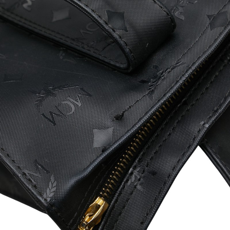 エム シー エム ヴィセトス モノグラム トートバッグ ワンショルダーバッグ ブラック PVC レディース MCM 【中古】
