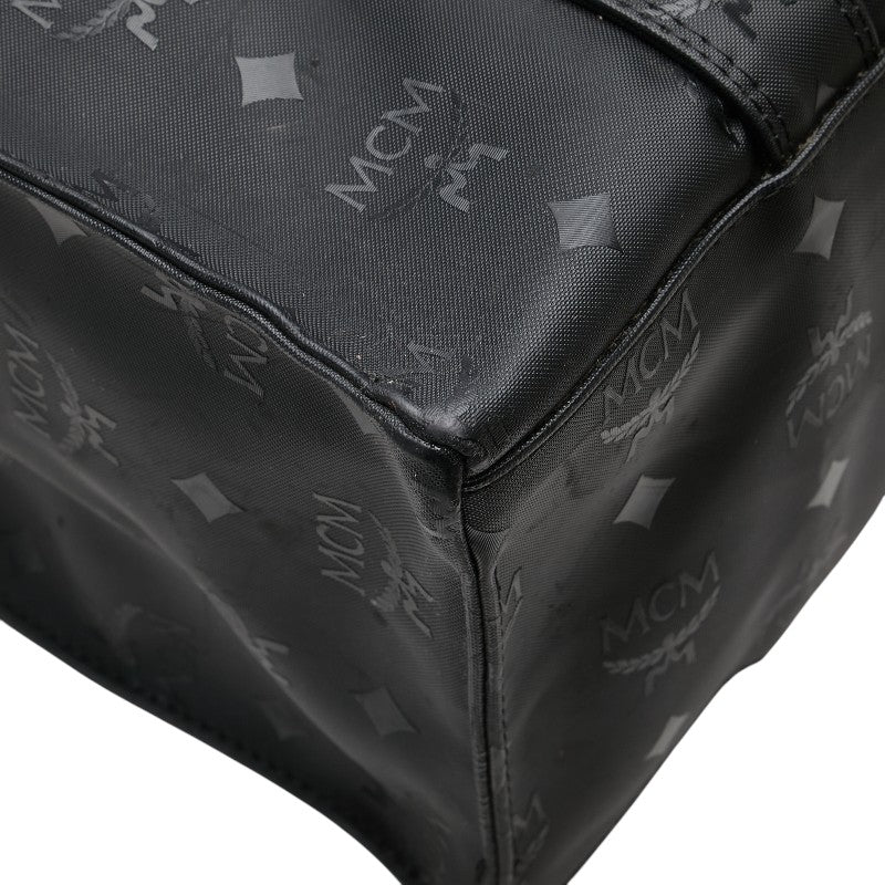 エム シー エム ヴィセトス モノグラム トートバッグ ワンショルダーバッグ ブラック PVC レディース MCM 【中古】