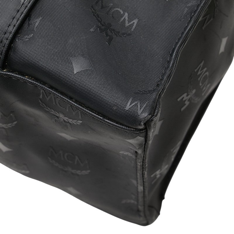 エム シー エム ヴィセトス モノグラム トートバッグ ワンショルダーバッグ ブラック PVC レディース MCM 【中古】