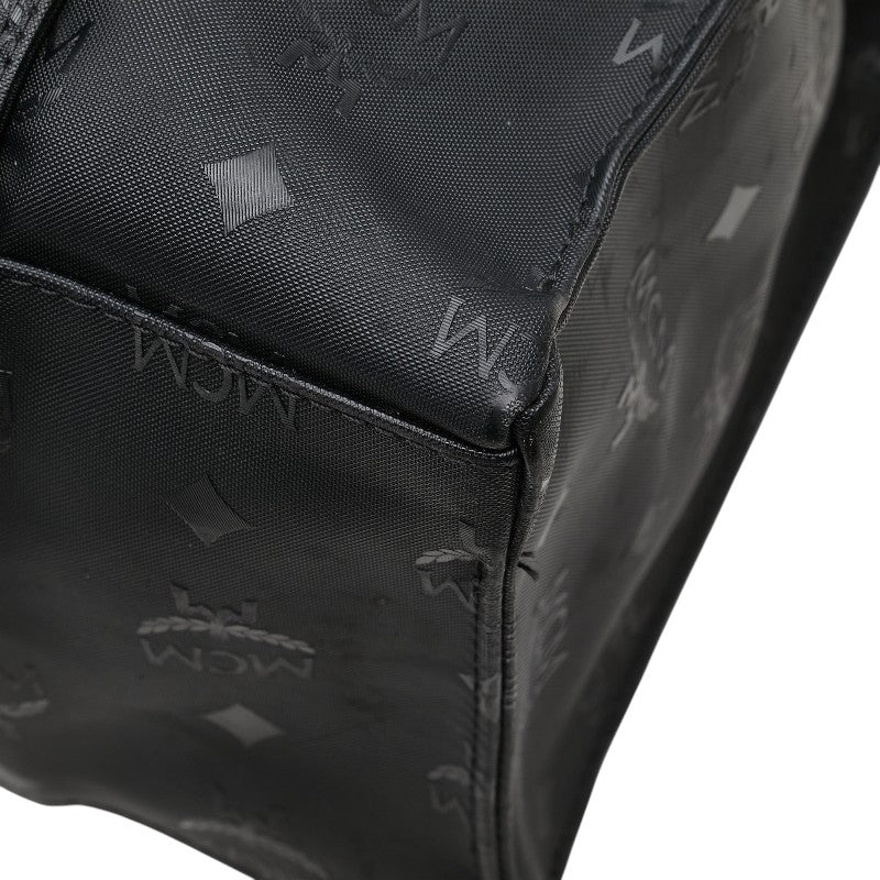 エム シー エム ヴィセトス モノグラム トートバッグ ワンショルダーバッグ ブラック PVC レディース MCM 【中古】