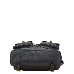 グッチ バンブー リュック バックパック 003 2058 0016 ブラック レザー レディース GUCCI 【中古】