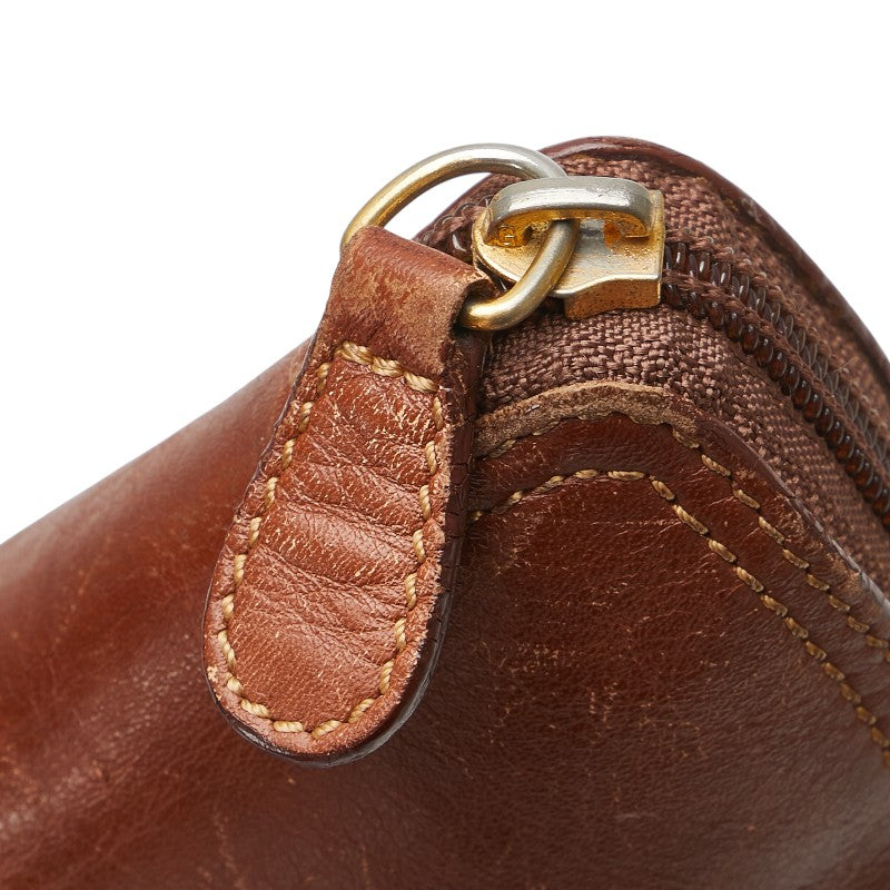 バーバリー ノバチェック シャドーホース ワンショルダーバッグ ベージュ マルチカラー キャンバス レザー レディース BURBERRY 【中古】