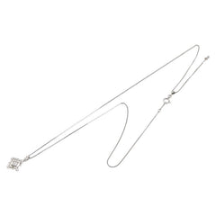Pt900 プラチナ Pt850 プラチナ ダイヤ0.18ct ダイヤ0.43ct ペンダントネックレス レディース 【中古】