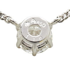 Pt850 プラチナ ダイヤ1.10ct プチ ネックレス レディース 【中古】