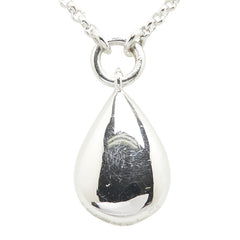 Pt900 プラチナ Pt850 プラチナ ダイヤ0.16ct 雫 モチーフ ペンダントネックレス レディース 【中古】
