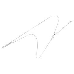 K18WG ホワイトゴールド ダイヤ0.51ct ベネチアンチェーン ネックレス レディース 【中古】