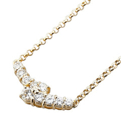 K18YG イエローゴールド ダイヤ0.50ct ネックレス レディース 【中古】