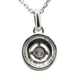 ヴァンドーム K18WG ホワイトゴールド ダイヤ0.14ct ラウンド ネックレス レディース VANDOME 【中古】