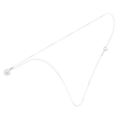 ヴァンドーム K18WG ホワイトゴールド ダイヤ0.14ct ラウンド ネックレス レディース VANDOME 【中古】