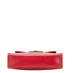 サンローラン YSLロゴ ショルダーバッグ ピンク レザー レディース SAINT LAURENT 【中古】