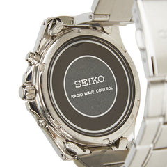 セイコー スピリット 腕時計 7B22-0AZ0 ソーラー電波時計 ブラック文字盤 ステンレススチール メンズ SEIKO 【中古】