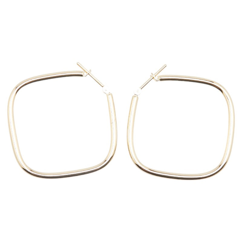 K18YG イエローゴールド スクエア ピアス レディース 【中古】