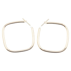 K18YG イエローゴールド スクエア ピアス レディース 【中古】