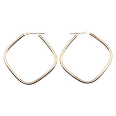 K18YG イエローゴールド スクエア ピアス レディース 【中古】