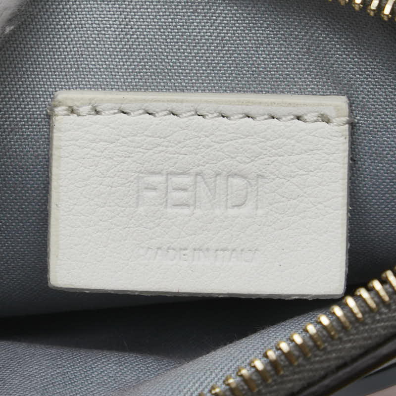 フェンディ マルチスタッズ コインケース キーケース 8AP151 グレー レザー レディース FENDI 【中古】