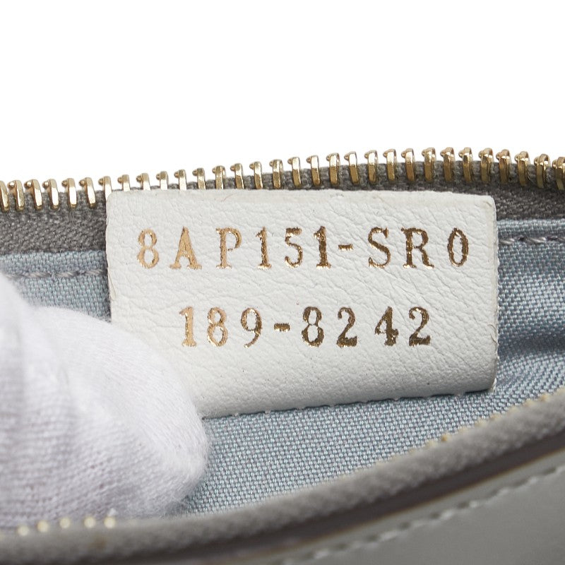フェンディ マルチスタッズ コインケース キーケース 8AP151 グレー レザー レディース FENDI 【中古】