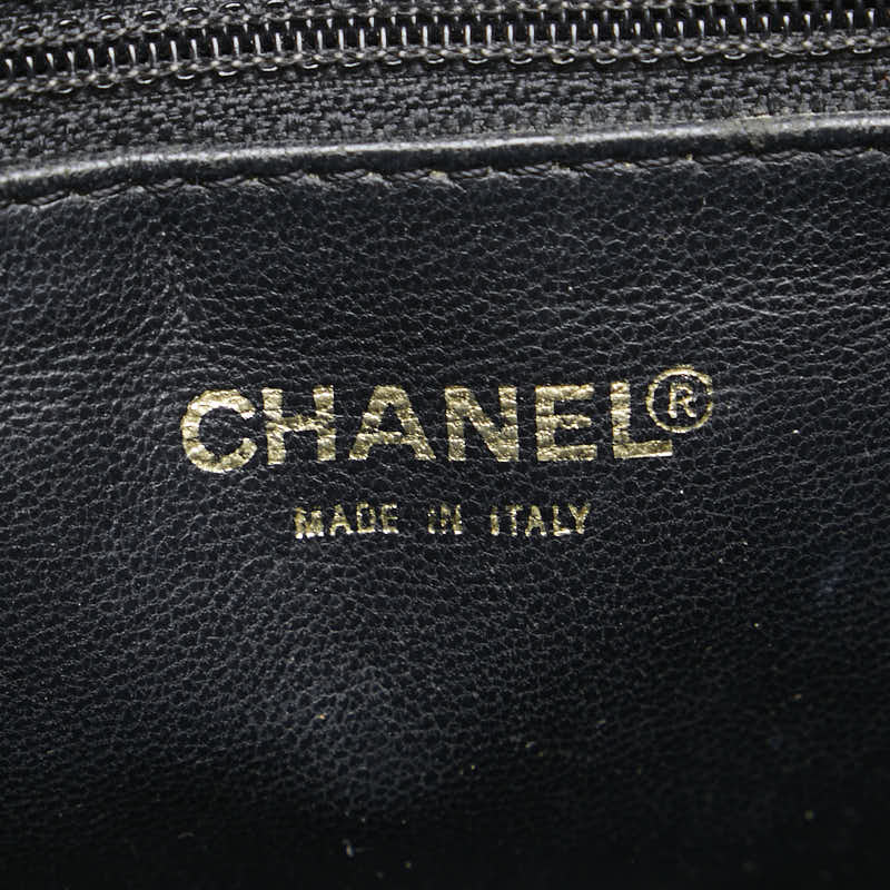シャネル 復刻トート ココマーク トートバッグ ブラック キャビアスキン レディース CHANEL 【中古】