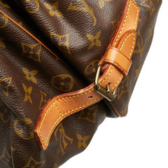 ルイ ヴィトン モノグラム ソミュール35 斜め掛け ショルダーバッグ M42254 ブラウン PVC レザー レディース LOUIS VUITTON 【中古】