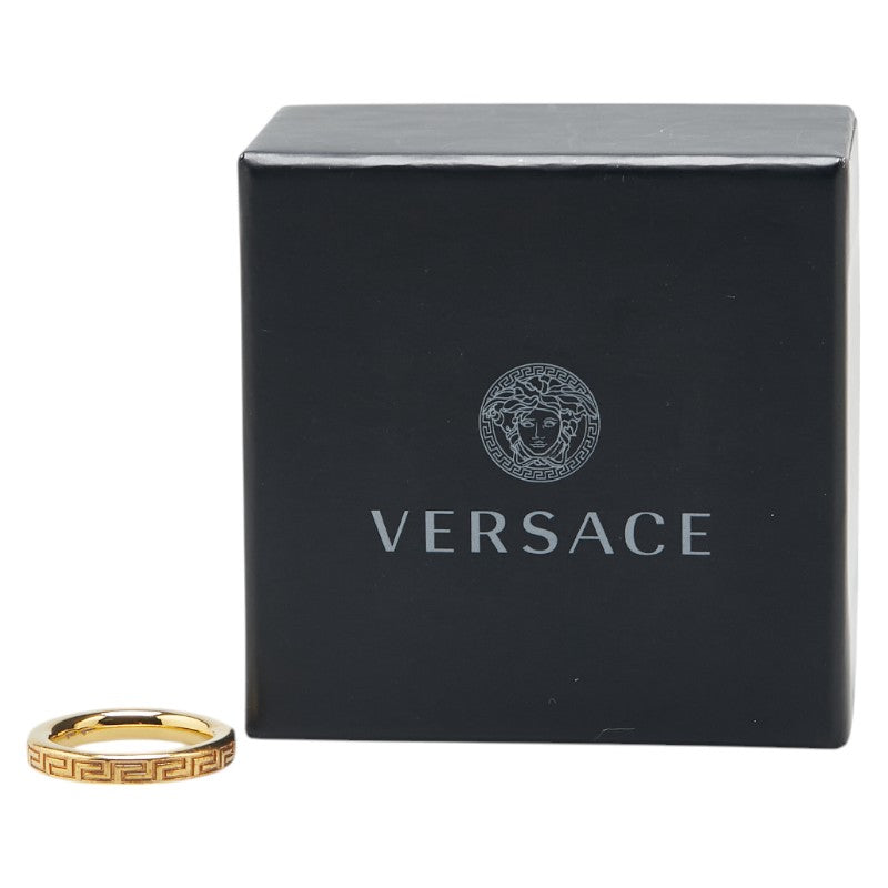 ヴェルサーチェ エングレイブド グリークキー リング 指輪 DG56785 DJMT ゴールド メッキ レディース VERSACE 【中古】