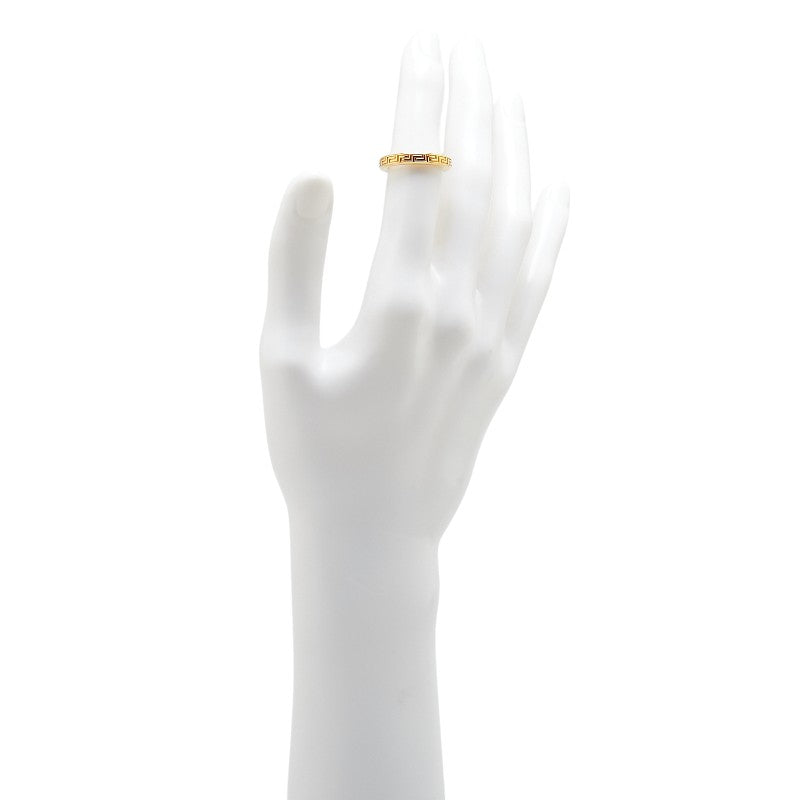 ヴェルサーチェ エングレイブド グリークキー リング 指輪 DG56785 DJMT ゴールド メッキ レディース VERSACE 【中古】