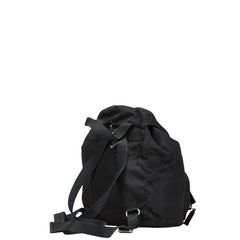 プラダ 三角ロゴプレート ミニ リュック バックパック ブラック ナイロン レディース PRADA 【中古】