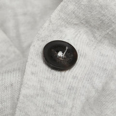 バーバリー ブラックレーベル 刺繍ロゴ カーディガン サイズ：2 グレー コットン メンズ BURBERRY 【中古】