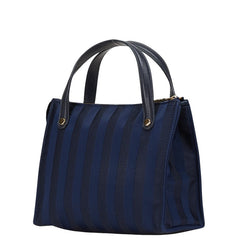 ヴァレンティノ SPORT ミニハンドバッグ ネイビー ブラック ナイロン  VALENTINO 【中古】